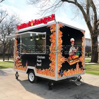 10FT Black Single Window Square Food Trailer