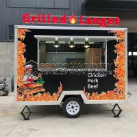 10FT Black Single Window Square Food Trailer