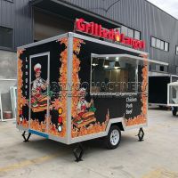 10FT Black Single Window Square Food Trailer