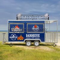 13FT Blue Fence Square Food Trailer - Image 2