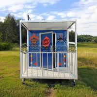 13FT Blue Fence Square Food Trailer - Image 4