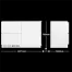 2 drawer refrigerated 1117mm540mm760mm