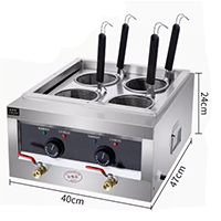 4 Boiler for pasta (Electric )2.5+2.5kw 400mm470mm240mm