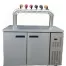 Cooling system with taps and installation(6 beer taps)