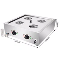 Desktop steamed buns machine Anti-drying 4kw 475mm475mm150mm