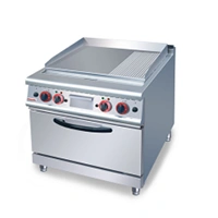 Electric 23 flat griddle with oven 700mm700mm850+70mm