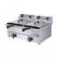Electric Deep fryer with tap 10+10L 570mm500mm350mm
