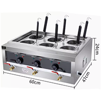 Electric6 Boiler for pasta 2.5+2.5+2.5kw 600mm470mm240mm