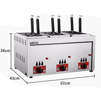 Gas 6 Boiler for pasta (Gas ）670mm430mm340mm