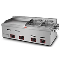 Gas Griddle and double fryer 1200mm550mm430mm