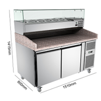 Marble Pizza Table 1510mm800mm1415mm