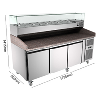 Marble Pizza Table 1795mm800mm1415mm