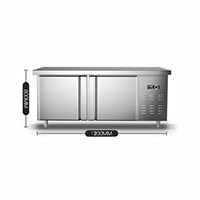 One bench freezer with two door