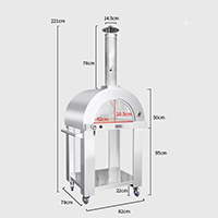 Pizza oven (gas) 6565cm 820mm790mm2210mm