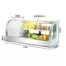 Refrigerated showcase 2000mm450mm500mm