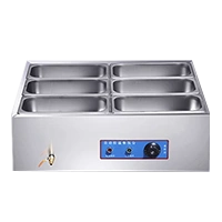 Steam table 6 box(321715cm for each) Bain marie 700mm570mm240mm