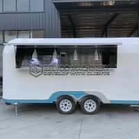White Airstream Food Trailer