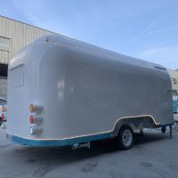 White Airstream Food Trailer