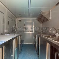Double Window Red Square Food Trailer | Fast Food Truck for Sale - Image 4
