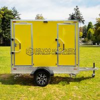 Yellow Camping Toilet Trailer for Business Portable Restroom Trailer for Events & Outdoor Use
