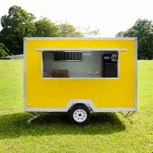 Mobile Food Trailer Custom Stainless Steel – Commercial Concession Truck Container with Professional Kitchen Equipment | Ideal for Fast Food &Hot dog carts