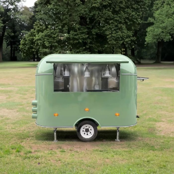 Multifunction Stainless Steel Design Food Trailer Fully Equipped Mobile Snack Food Truck with Full Kitchen Food Concession Trailers for Sale Food Truck Equipment