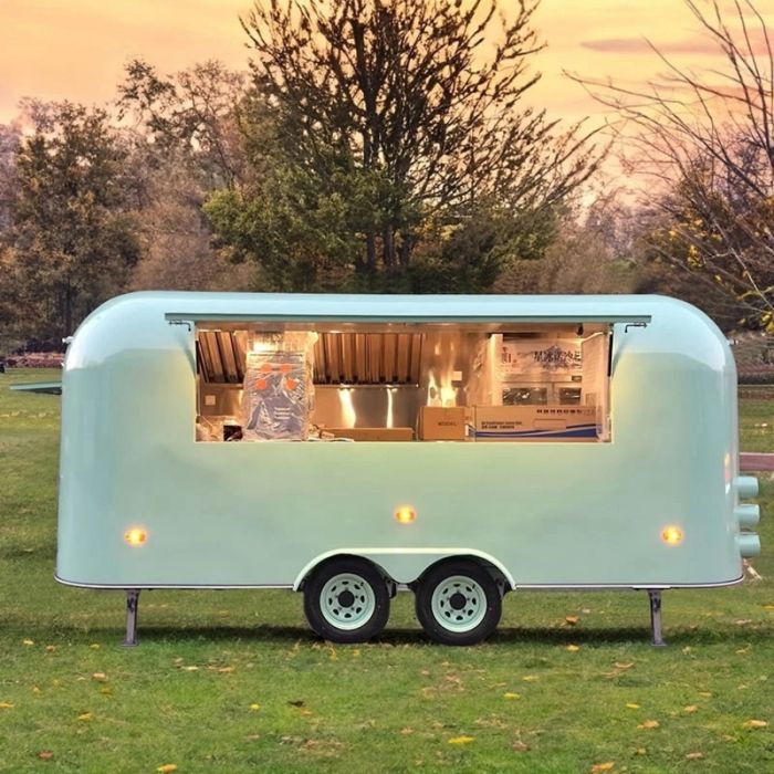 Food Truck Trailer with Full Kitchen -Food Trailer  Fully Equipped Refrigeration & Cooking Equipment - Customizable for Street Vending, Catering & Camp Business