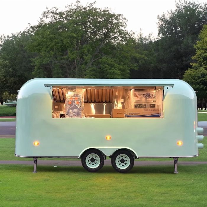 Fully Equipped Food Truck Trailer with Refrigeration  Food Trailer  – Mobile Kitchen for Street Vending, Catering & Camping