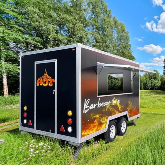Outdoor Food Truck Trailer – Equipped Kitchen for Fast Food, Coffee, Hot Dog Business & Camp Catering - Image 2