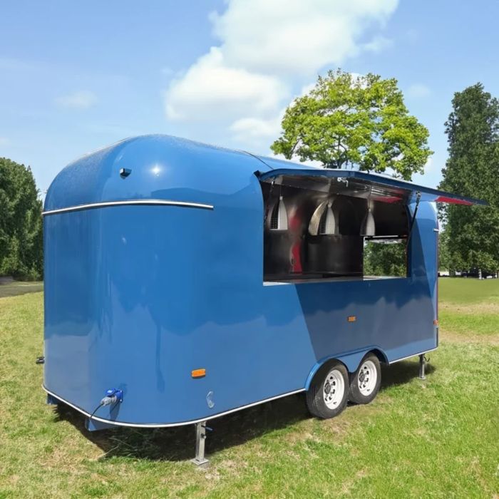 Compact Concession Food Trailer Fully Equipped Food Truck Mobile Kitchen Trailer for Vending – Small Kitchen Equipment for Hot Dog, Coffee Vending & Street Sales - Image 2