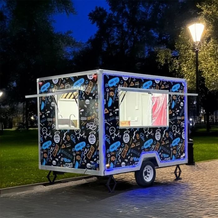 Customizable Commercial Food Trailer – Fully Equipped Food TruTrailer with Complete Kitchen and Refrigeration for Mobile Restaurants, Outdoor Vending, and Catering - Image 2