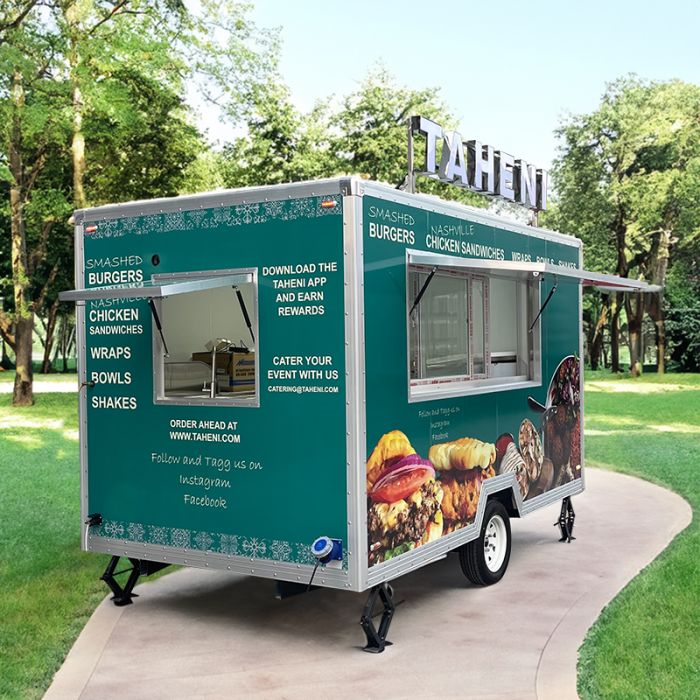 Food Trucks Food Trailers with Equipment Mobile Fast Food Trailer Customized Square Food Truck Dining Car Hot Dog Carts for Business - Image 2