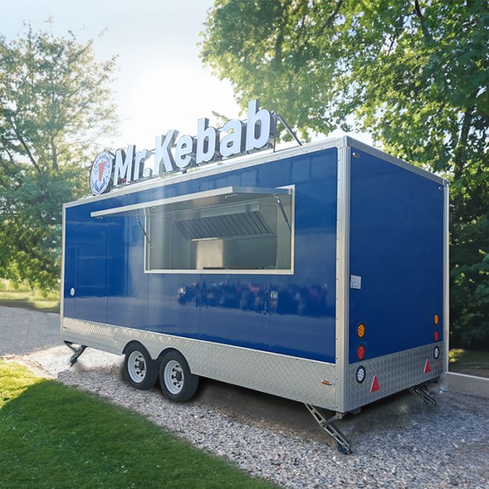 Food Truck Concession Fast Food Trailers Hot Dog Carts Mobile BBQ Food Truck with Full Kitchen Restaurant Trailers Concession Food Concession - Image 3