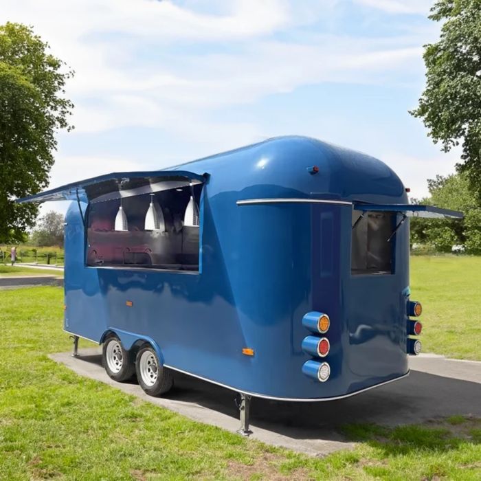 Compact Concession Food Trailer Fully Equipped Food Truck Mobile Kitchen Trailer for Vending – Small Kitchen Equipment for Hot Dog, Coffee Vending & Street Sales - Image 3