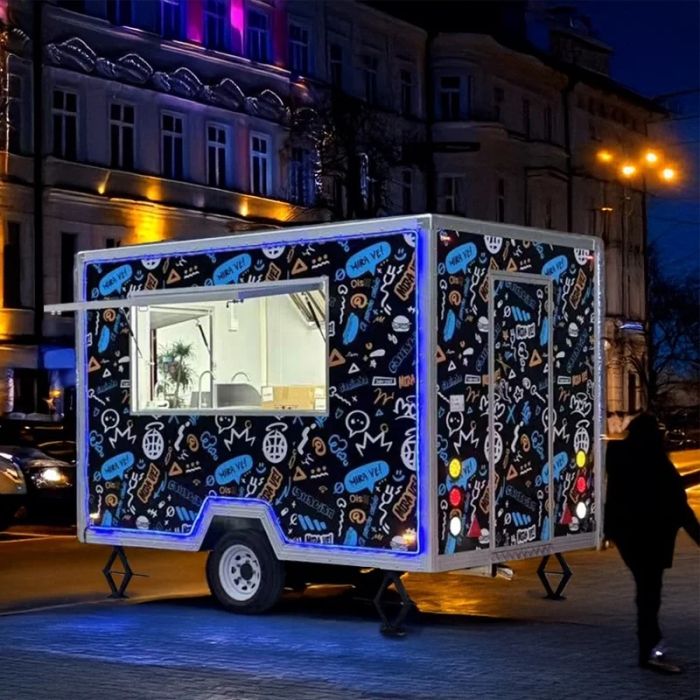 Customizable Commercial Food Trailer – Fully Equipped Food TruTrailer with Complete Kitchen and Refrigeration for Mobile Restaurants, Outdoor Vending, and Catering - Image 3