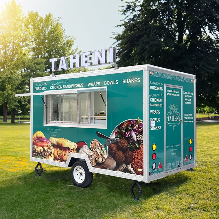 Food Trucks Food Trailers with Equipment Mobile Fast Food Trailer Customized Square Food Truck Dining Car Hot Dog Carts for Business - Image 3