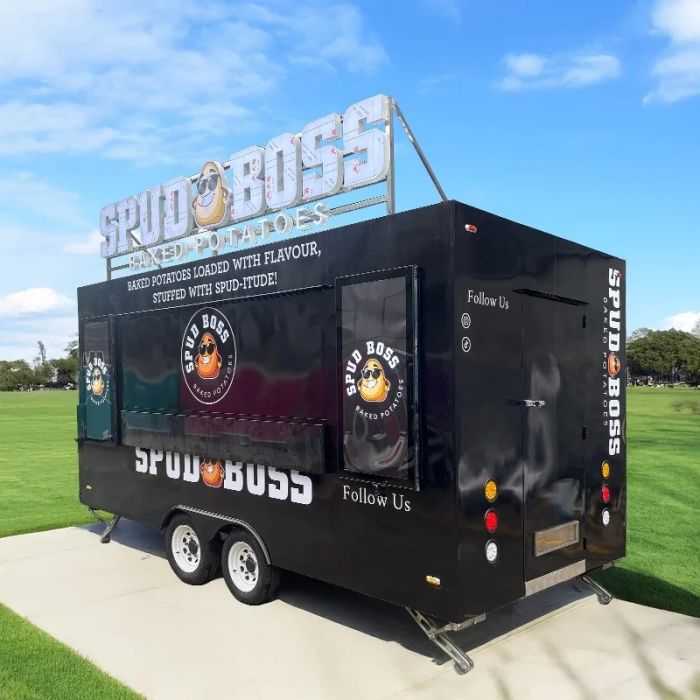 Fully Equipped Food Truck Trailer with Refrigeration  Food Trailer  – Mobile Kitchen for Street Vending, Catering & Camping - Image 4