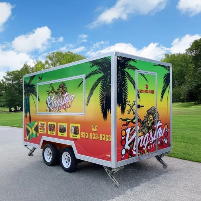 Mobile Food Truck with Fully Equipped Food Truck Trailer for Sale, Mobile Kitchen for Business, Customized Concession Hot Dog Cart for Street Vending - Image 4