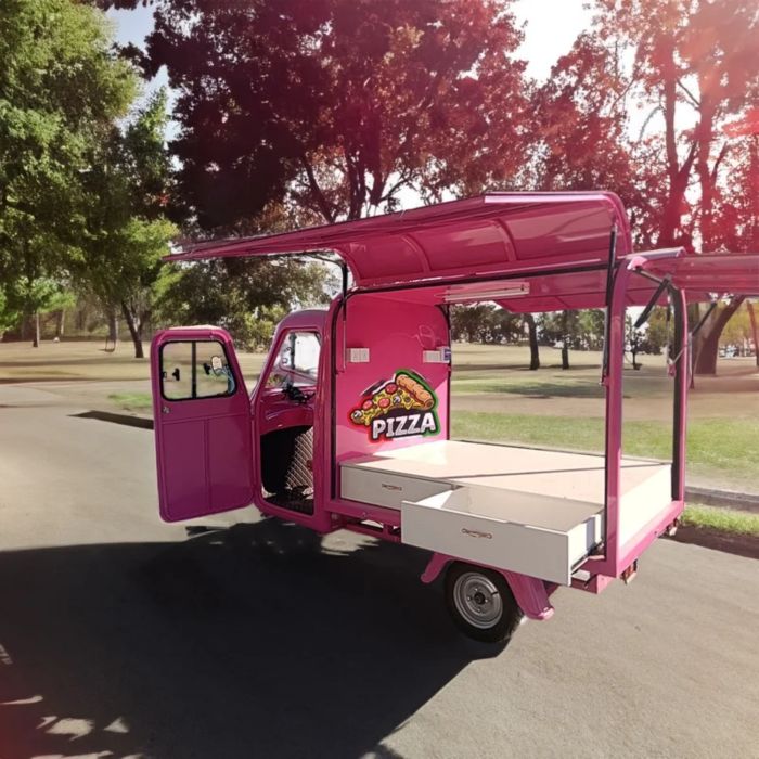 Electric Food Trailer Fully Equipped Food Truck Mobile Kitchen Trailer for Vending on Street Customized Food Concession Trailers for Sale , Food Trailer Equipment, Mobile Food Truck for Business - Image 4