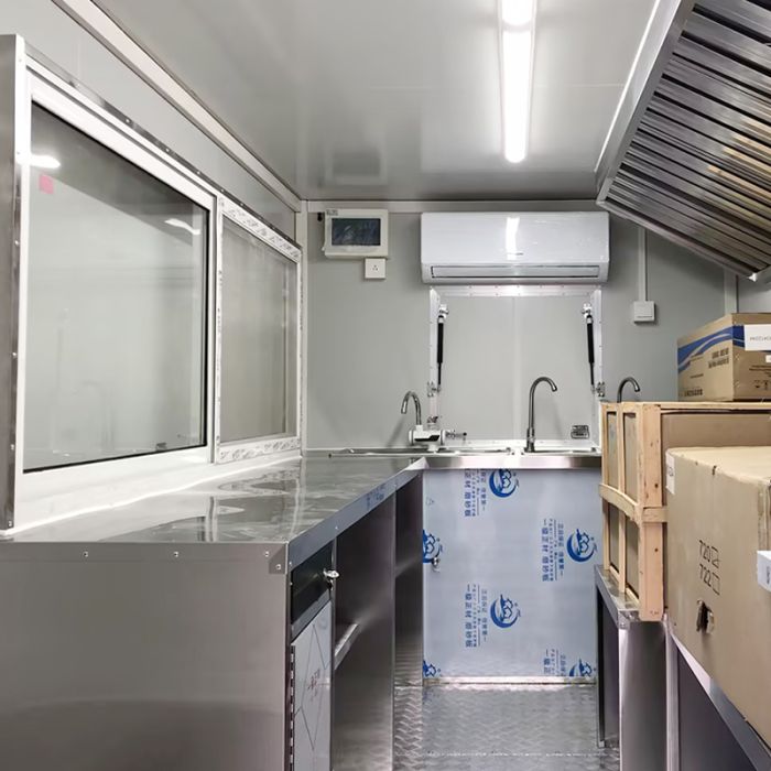 Food Trucks Food Trailers with Equipment Mobile Fast Food Trailer Customized Square Food Truck Dining Car Hot Dog Carts for Business - Image 4