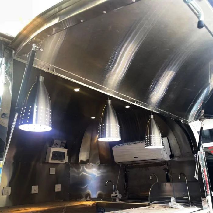 Multifunction Stainless Steel Design Food Trailer Fully Equipped Mobile Snack Food Truck with Full Kitchen Food Concession Trailers for Sale Food Truck Equipment - Image 5