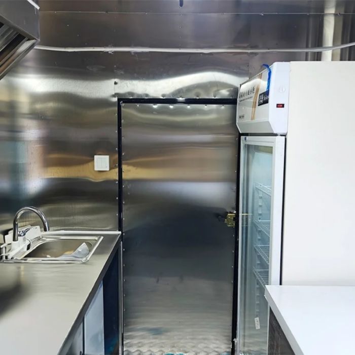 Food Truck Food Truck  Trailer  Outdoor Food Vending Trailer - Fully Equipped Kitchen & Refrigeration for Coffee, Fast Food Business, Camp Catering & Street Sales - Image 5