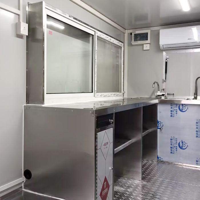 Food Trucks Food Trailers with Equipment Mobile Fast Food Trailer Customized Square Food Truck Dining Car Hot Dog Carts for Business - Image 6