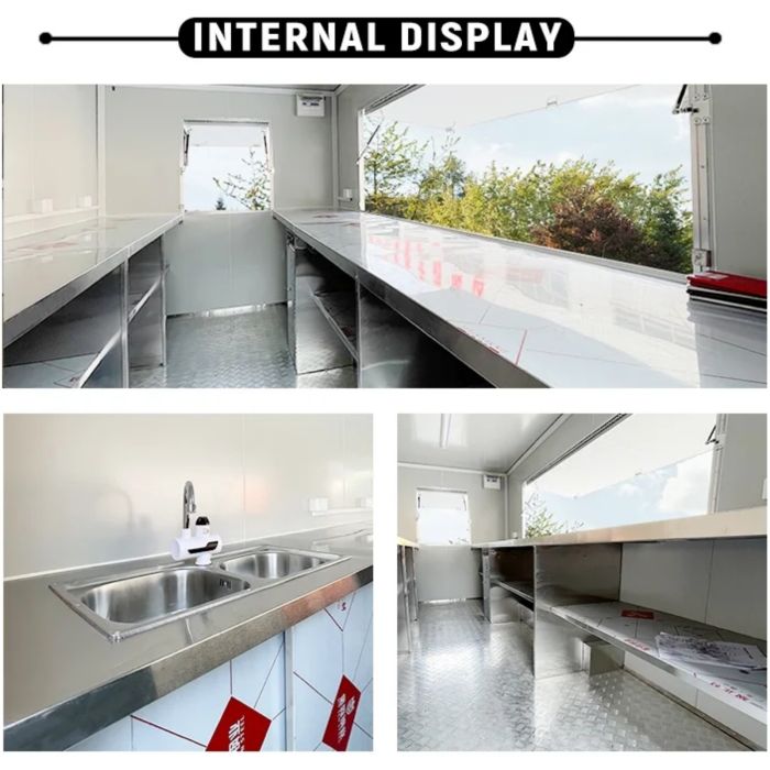 Outdoor Food Truck Trailer – Equipped Kitchen for Fast Food, Coffee, Hot Dog Business & Camp Catering - Image 9