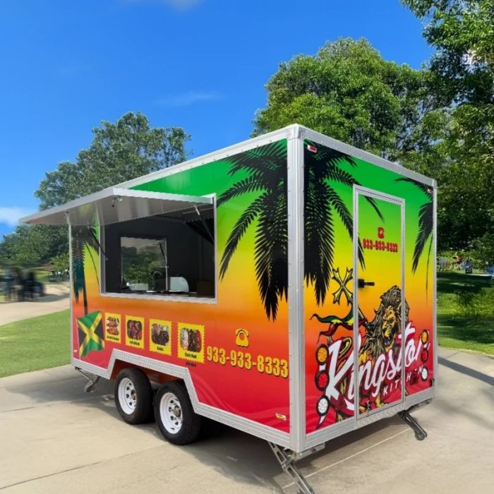 Mobile Food Truck with Fully Equipped Food Truck Trailer for Sale, Mobile Kitchen for Business, Customized Concession Hot Dog Cart for Street Vending - Image 3
